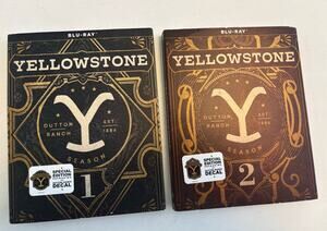 Yellowstone: Season One & Two New Blu-Ray- Special Edition Dutton Ranch Decal